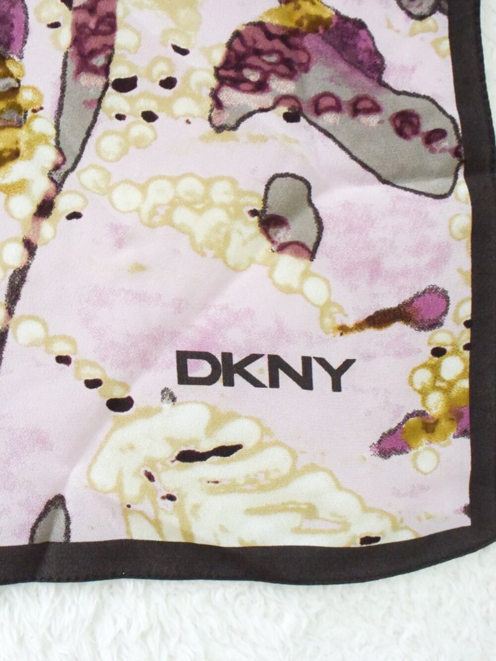 *Nordstrom* DKNY 100% Silk Abstract Scarf